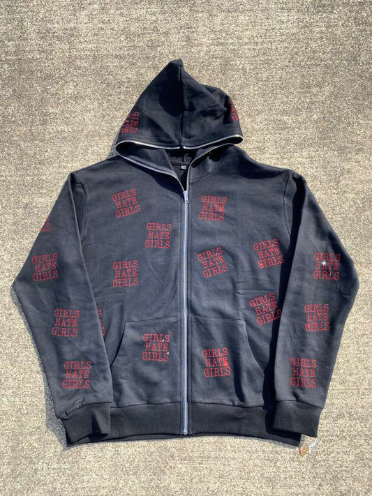 'girls hate girls' zipper